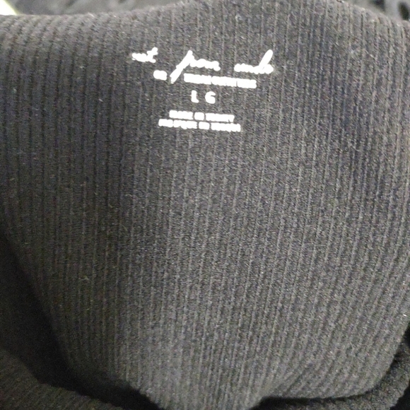 Out From Under Black Ribbed Bodysuit Large - Picture 4 of 4